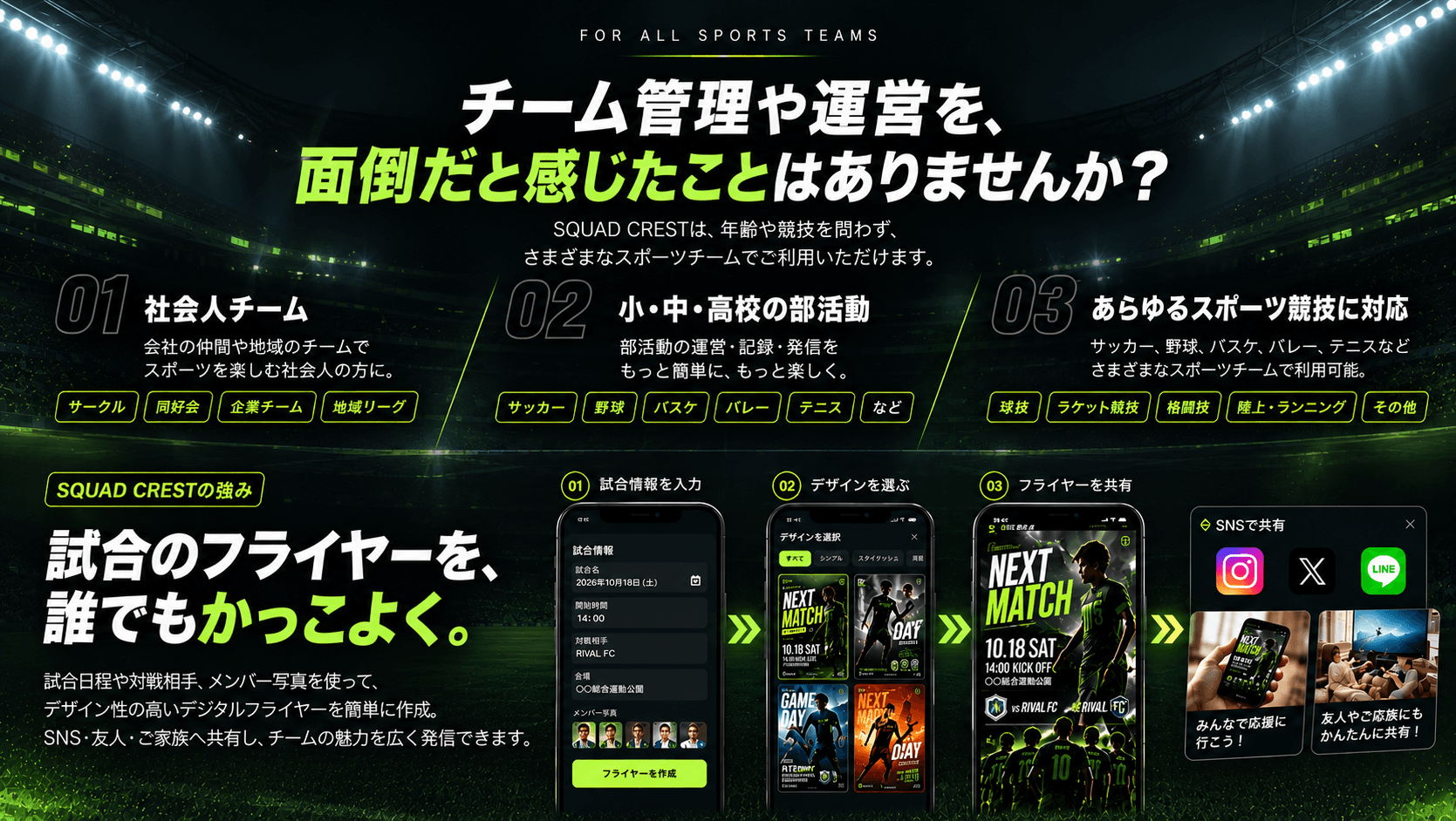 SQUAD CREST の対象
